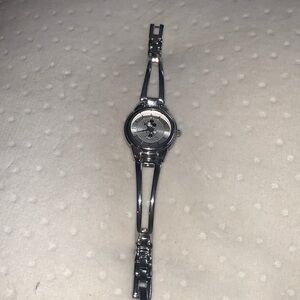 Disney Parks Mickey Mouse Bracelet stainless steel watch needs back clasp
